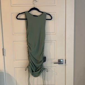 Lulus, small, green scrunch dress